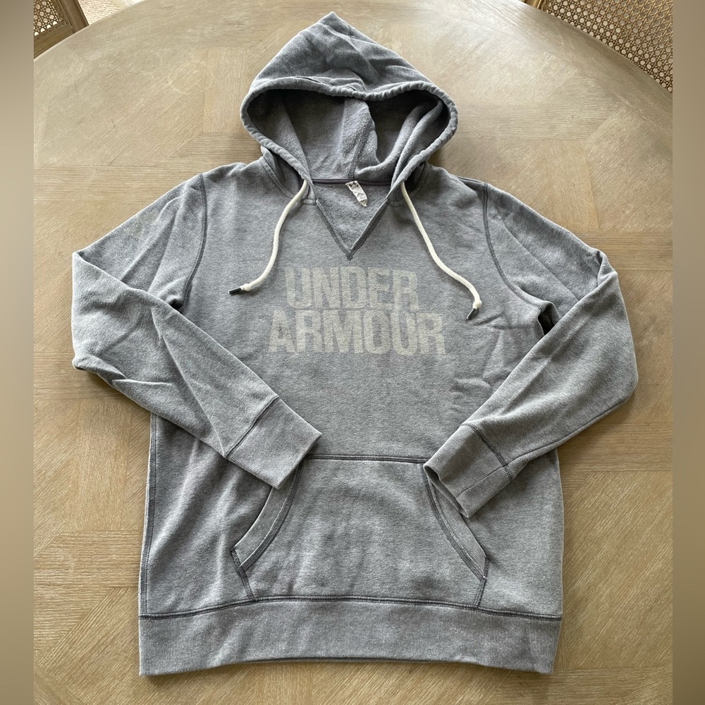 Under Armour women’s Light Gray Hooded Sweatshirt